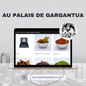 Capture d'écran du site web Au Palais de Gargantua créé par Infoforma