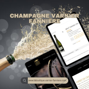 Capture d'écran du site web Champagne Varnier-Fannière créé par Infoforma