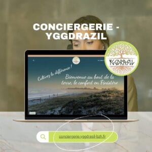 Capture d'écran du site web Yggdrasil — Conciergerie créé par Infoforma