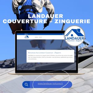 Capture d'écran du site web Landauer Couverture — Zinguerie créé par Infoforma