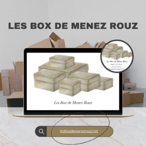 Capture d'écran du site web Les Box de Menez Rouz créé par Infoforma
