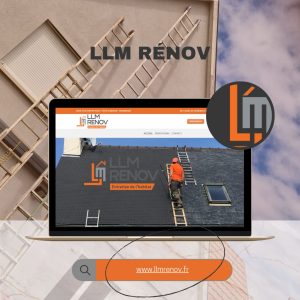 Capture d'écran du site web LLM Rénovation créé par Infoforma
