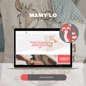 Capture d'écran du site web Mamylo créé par Infoforma