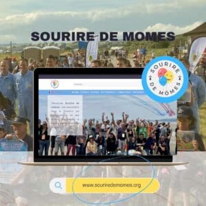 Capture d'écran du site web Sourire de Mômes créé par Infoforma