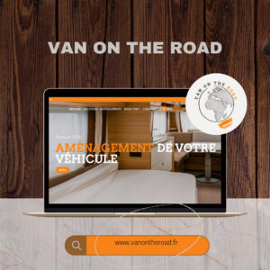 Capture d'écran du site web Van On The Road créé par Infoforma