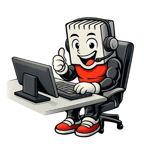 Syncro, la mascotte Infoforma, prête à assister